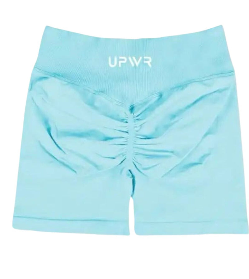 Scrunch Shorts Light Blue | UPWR