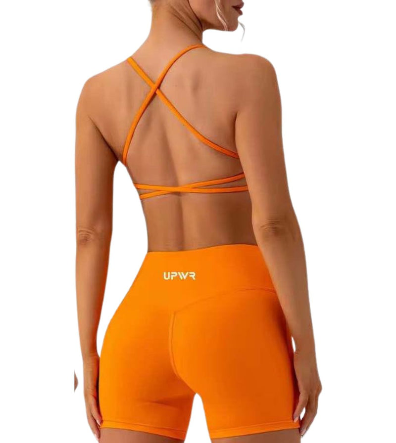 Twisted Sports Bra orange | Upwr