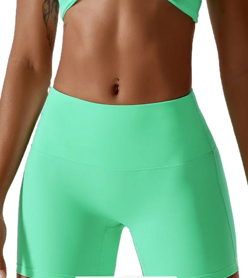 Seamless Shorts Apple Green| Upwr