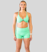 Twisted Sports Bra Apple Green| Upwr