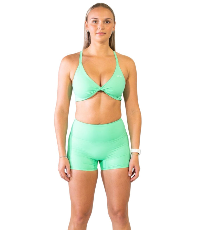 Seamless Shorts Apple Green| Upwr