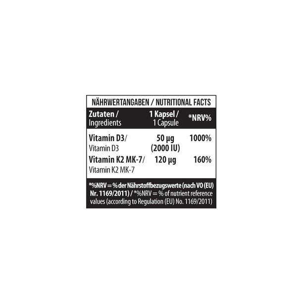 MST Vitamin D3 + K2 MK-7 60 softgels UP203 фото