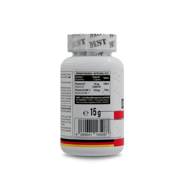 MST Vitamin D3 + K2 MK-7 60 softgels UP203 фото