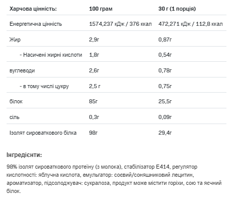 Allnutrition Isolate Protein - пробна порція 30 г 2023-10-2760 фото