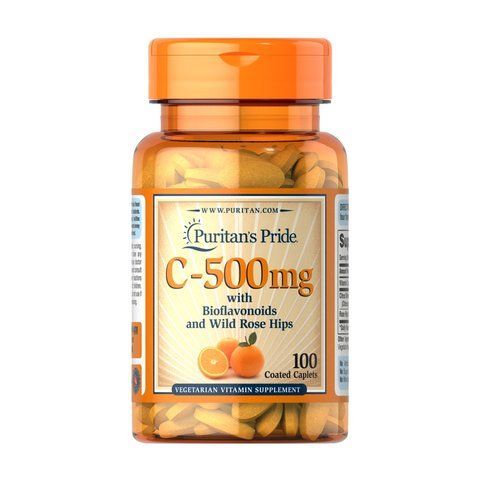 Vitamin C-500 mg with Rose Hips Time Release - 100 caps 2023-10-6438 фото