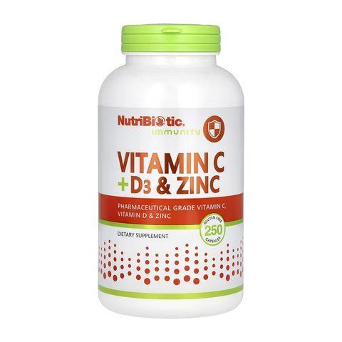 Vitamin C + D3 & Zinc - 250 caps 2023-10-5477 фото