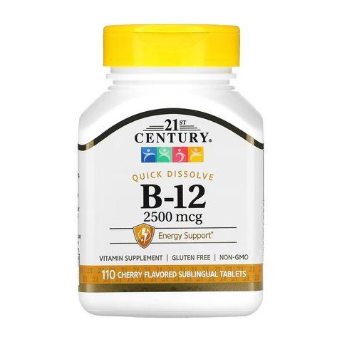 B-12 2500 mcg Sublingual - 110 tabs 2023-10-7056 фото
