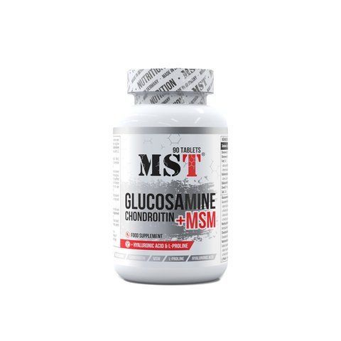 MST Glucosamine Chondroitin MSM + Hyaluronic Acid Глюкозамін Хондроїтин МСМ + Гіалуронова кислота 90 таблеток UP366 фото