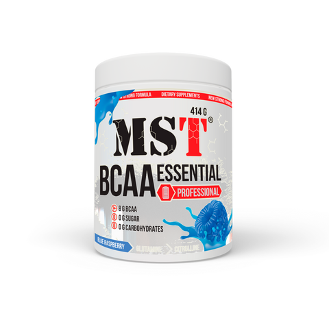 MST BCAA Essential Professional Fermented + Глютамін | Цитрулін | B6 | Блакитна малина 414 грамів UP416 фото
