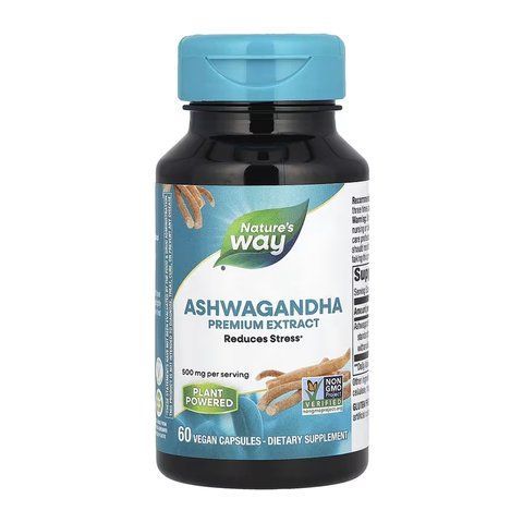 Ashwagandha - 60 vcaps (Пошкоджена етикетка) 2023-10-8007 фото