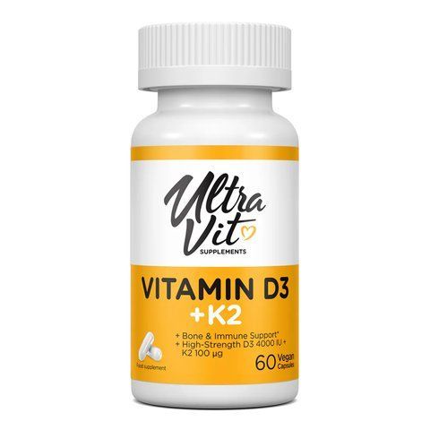 Vitamin D3 4000IU + K2 60 vcaps 2024-11-0169 фото
