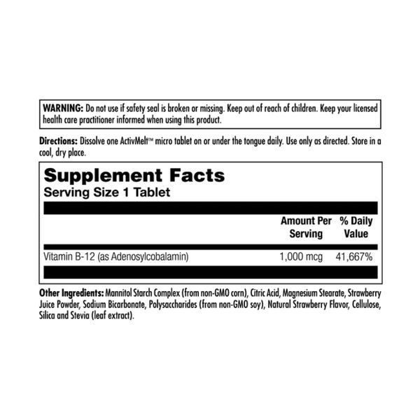 B12 Adenosylcobalamin 1000mcg - 90 tabs 2022-10-1769 фото