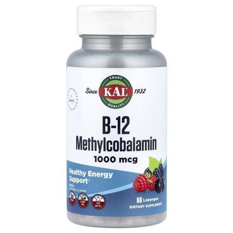 B12 Methylcobalamin 1000mcg - 60 lozenges Berry 2022-10-1011 фото