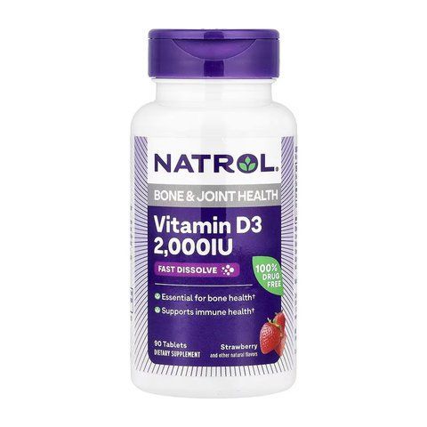 Vitamin D3 2,000 IU Fast Dissolve - 90 tabs 2023-10-6245 фото