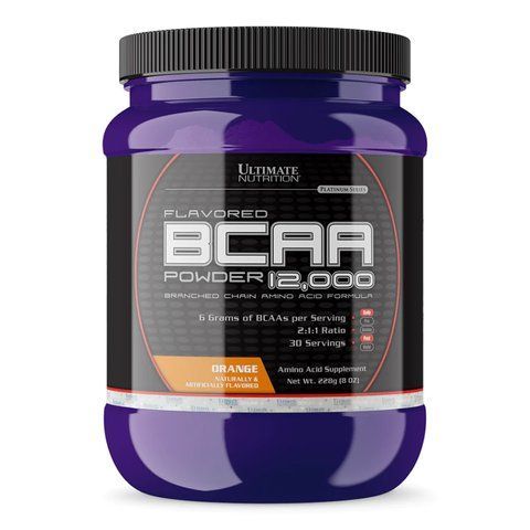 Ultimate Nutrition BCAA Powder 12000 &mdash; Апельсин, 228 г 2022-10-0803 фото