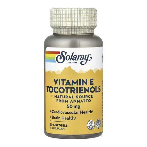Vitamin E Tocotrienols, Annatto 50mg - 60 softgels (До 10.26) 2024-11-0001 фото