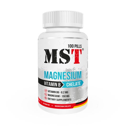 MST Magnesium Chelate + Vitamin B6 &mdash; 100 таблеток UP477 фото