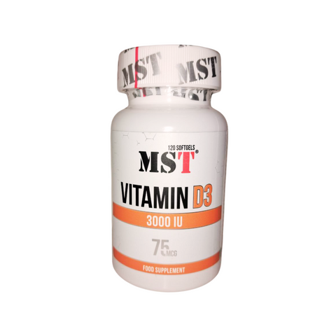 MST Vitamin D3 3000 IU 120 softgels UP227 фото
