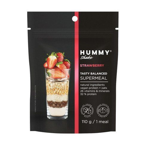 Hummy Shake Tasty Balanced Supermeal - 110g Strawberry 2023-10-3290 фото
