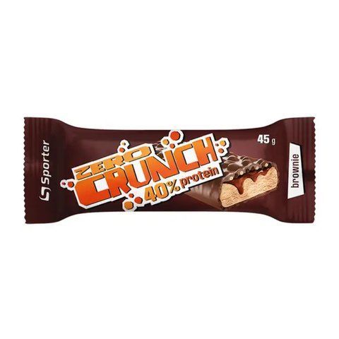 Sporter Zero Crunch 40% Protein &mdash; Брауні, 24 батончики 2022-09-0281 фото