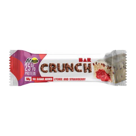 FitWin Crunch Bar 25% &mdash; Лічі та полуниця, 1 батончик 50 г 2023-10-4085 фото