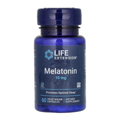 Melatonin 10 mg - 60 veg caps 2023-10-3414 фото