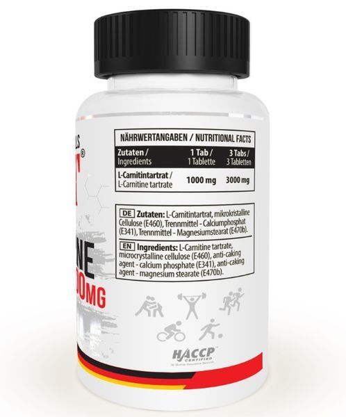 MST L-Carnitine 1000 mg Жироспалювач Карнітін 90 таблеток UP384 фото