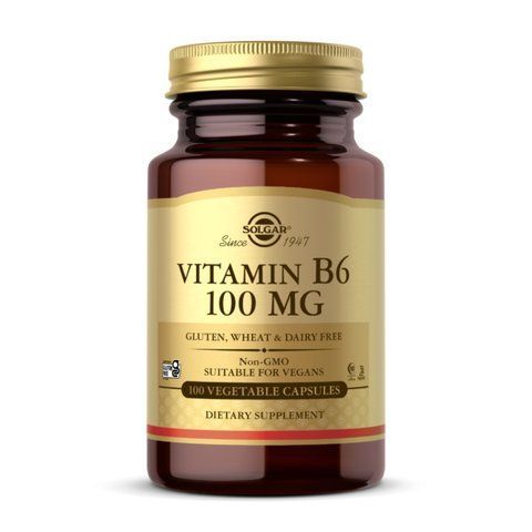 Vitamin B6 100mg - 100 vcaps 2023-10-3684 фото