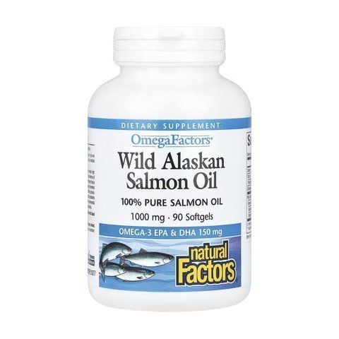 Wild Alaskan Salmon Oil 1000mg - 90 softgels 2023-10-5745 фото