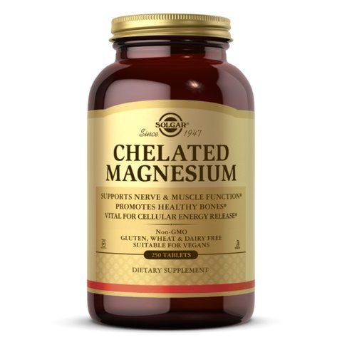 Solgar Chelated Magnesium - 250 таблеток 25860 фото