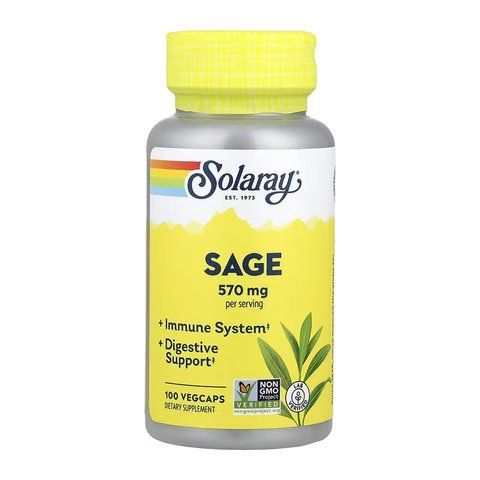 Organically Grown Sage Leaf 570mg - 100 vcaps 2023-10-6975 фото