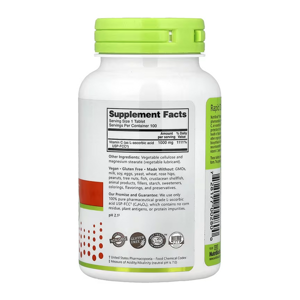 Vitamin C 1000 mg - 100 tabs 2023-10-7435 фото