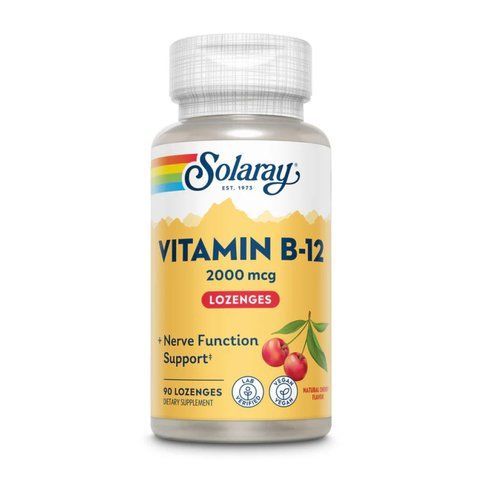 Vitamin B-12 2000mcg - 90 lozenges Natural Cherry 2023-10-2387 фото