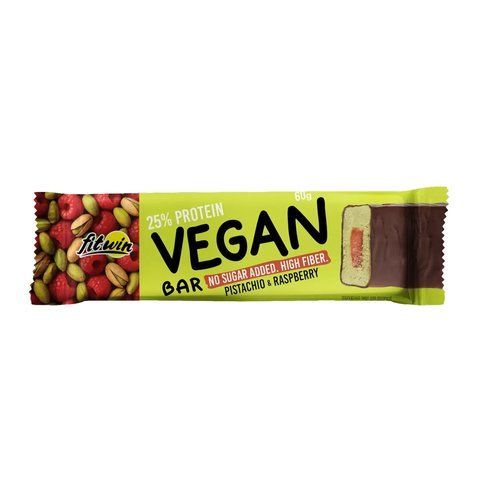 Vegan Bar - 12x60g Pistachio & Raspberry 2023-10-7337 фото