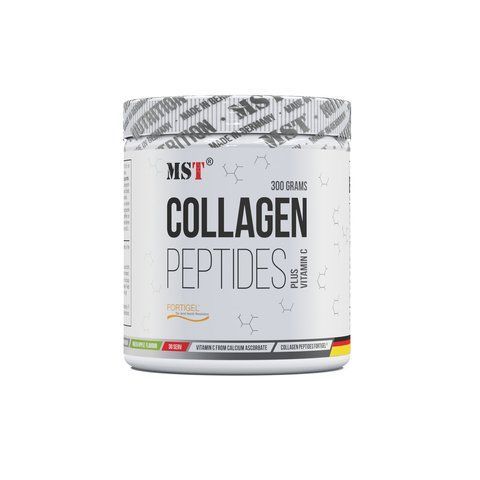 MST Collagen Peptides Fortigel plus Vitamin C 300 g Green apple UP246 фото