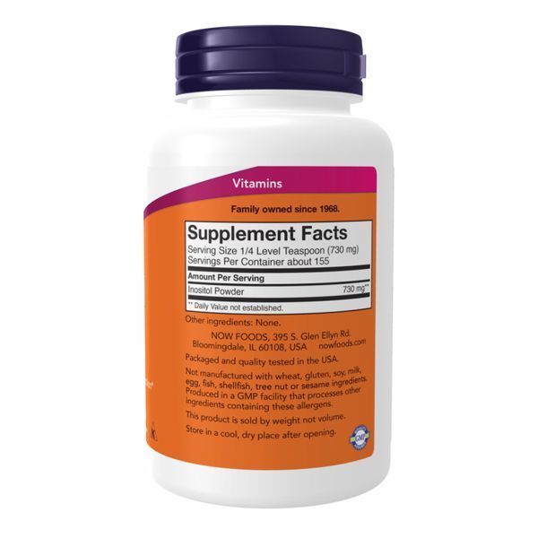 NOW Foods Inositol Powder - 113 г 2022-10-2568 фото