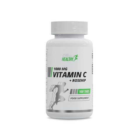 Healthy Vitamin C 1000 mg + Rosehip 100 tab UP449 фото