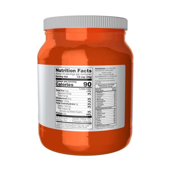 NOW Foods Soy Protein Isolate - 907 г 2023-10-5234 фото
