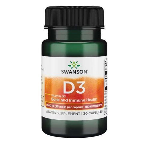 D-3 High Potency Vitamin 1000iu (25mcg) - 30 капсул 100-71-4599390-20 фото