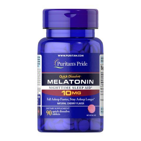 Quick Dissolve Melatonin 10 mg Cherry Flavor - 90 Tablets 2022-09-0291 фото